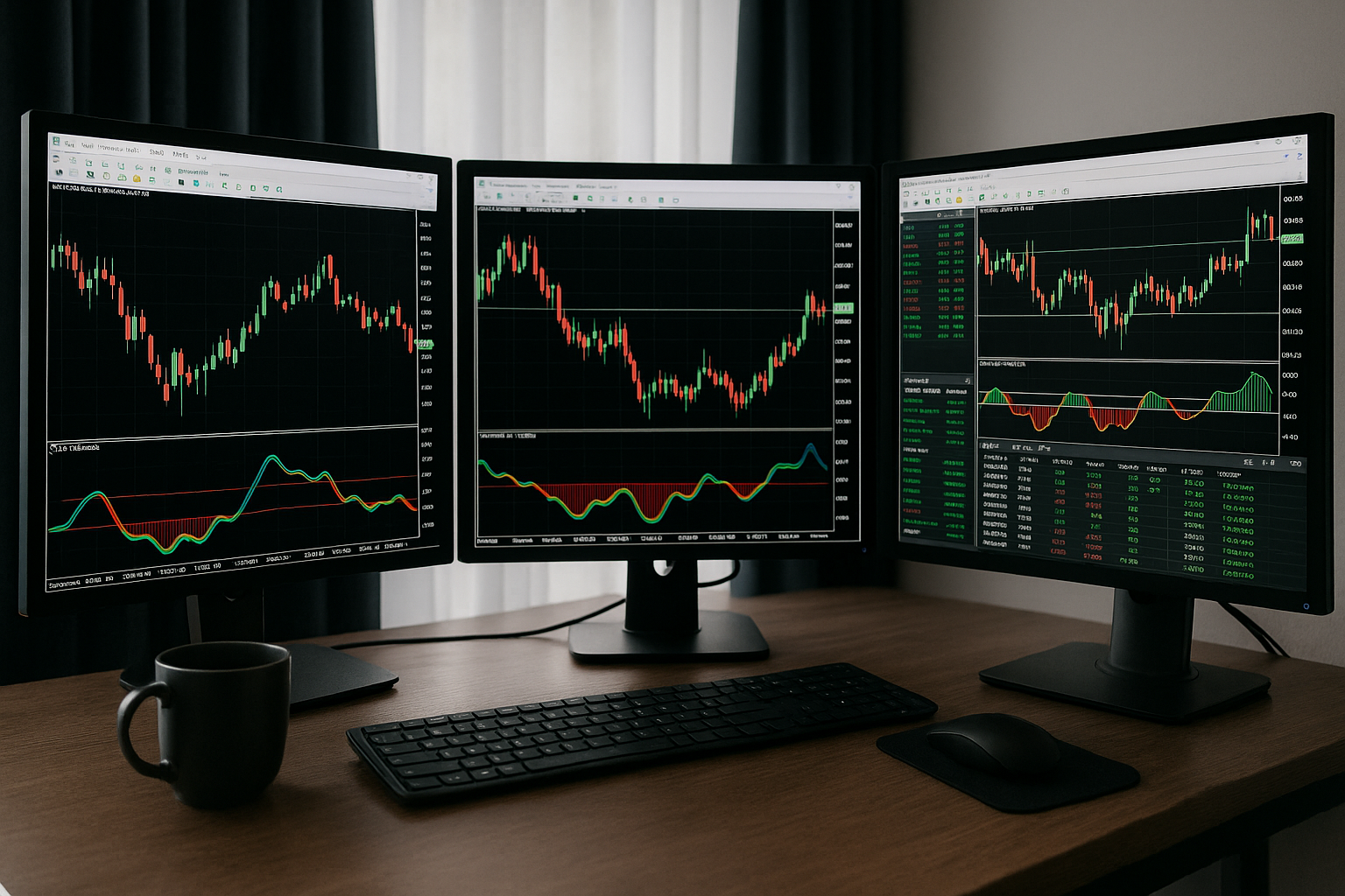 MetaTrader Chart mit Signallinie